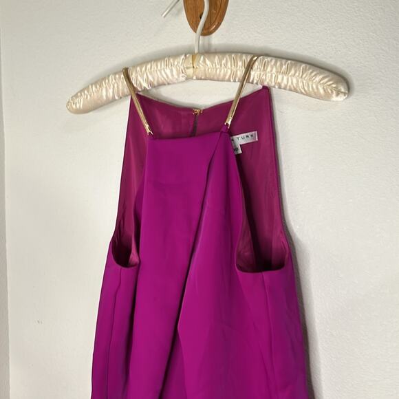 Trina Turk Halter Felisha Dress - Size 12 - Purple/Pink - Picture 5 of 13